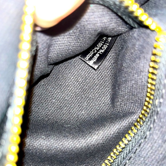 LAGGO Stitched Polka Black Pebble Leather Envelope Clutch NWOT - Picture 5 of 6